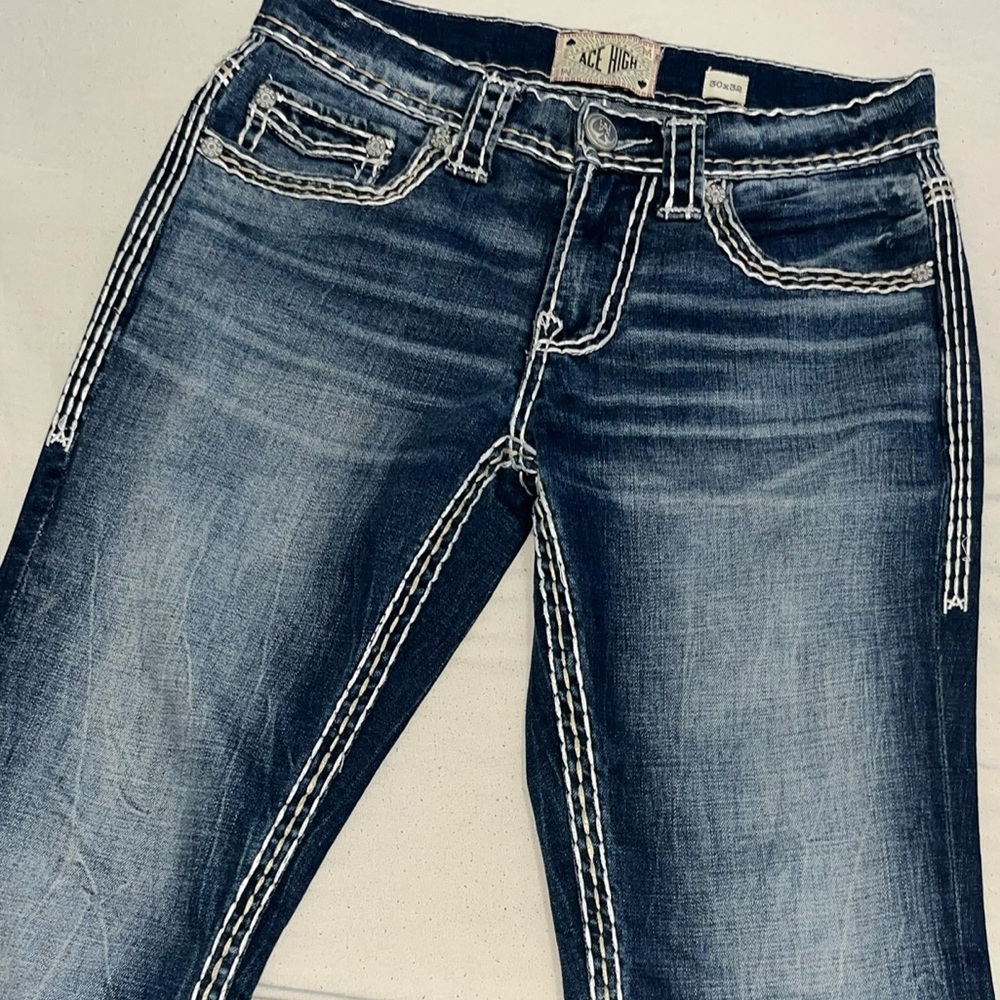 Men's Blue Boot Cut Jeans